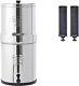 Big Berkey Gravity Fed Water Filter System with Set of 2 Black Elements NEW