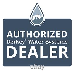 Big Berkey Gravity Fed Water Filter System with Set of 2 Black Elements NEW