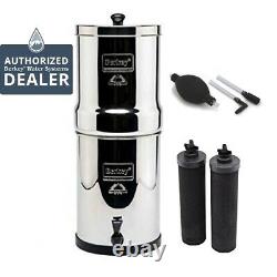Big Berkey Water Purifier System with2 Black Elements Filters & Primer-BB New