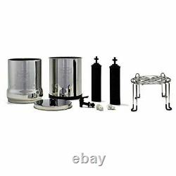 Big Berkey Water Purifier System with2 Black Filters & Stainless Steel Stand New