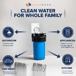 Big Blue 10 Whole House Water Filter System with Pressure Release (1 Port)