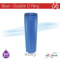 Big Blue 20x4.5 Whole House Water Filter 2 stage System Double O Ring 1