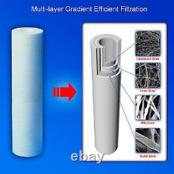 Big Blue Sediment Replacement Water Filters 5 Micron 4.5 x 20 Set of 10