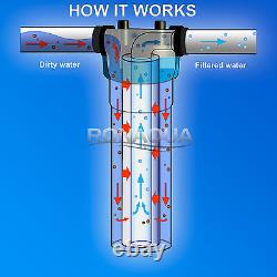 Big Blue Sediment Replacement Water Filters 5 Micron 4.5 x 20 Set of 10