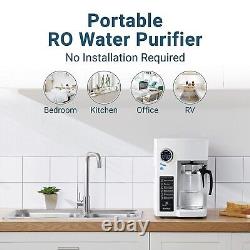 Bluevua RO100ROPOT Reverse Osmosis System Countertop Water Filter, 4 Stage
