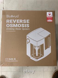 Bluevua RO100ROPOT Reverse Osmosis System Countertop Water Filter White New