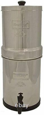 Crown Berkey Gravity-Fed Water Filter System with2 Black, 2PF2 Purification Filter