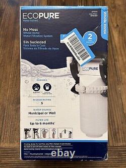 EcoPure Water Filter System No Mess Whole Home With Installation Kit EPWHE