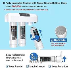 Frizzlife Under Sink Water Filter System with Brushed Nickel Faucet SP99-NEW