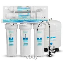 Geekpure 5 Stage Reverse Osmosis Undersink Drinking RO Water Filter System 75GPD