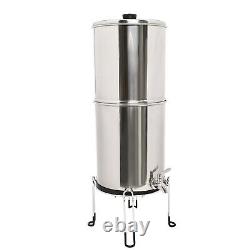 Gravity-fed Water Filter System 2.25 Gallon Stainless Steel Countertop System