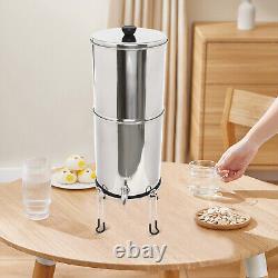 Gravity-fed Water Filter System 2.25 Gallon Stainless Steel Countertop System