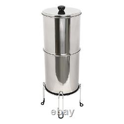 Gravity-fed Water Filter System 2.25 Gallon Stainless Steel Countertop System