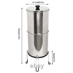 Gravity-fed Water Filter System 2.25 Gallon Stainless Steel Countertop System