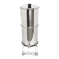 Gravity-fed Water Filter System 2.25 Gallon Stainless Steel Countertop System