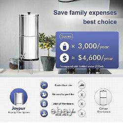 High Capacity Gravity-Fed Water Filter System with 2.9 Purification Filters