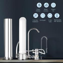 Household Filter System Ceramic Kitchen Countertop Water Filter Stainless Steel