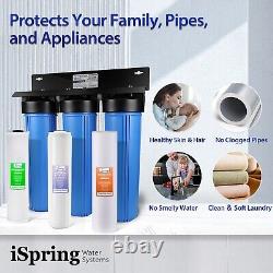 ISpring WGB32B-DS Whole House Water Filter System with Sediment, Polyphosphate