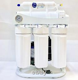 Light Commercial Reverse Osmosis Water Filter System 250 GPD with Booster Pump