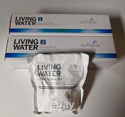 Living Water Replacement Filter Set Carbon Calcium Alkaline Vollara System Flush