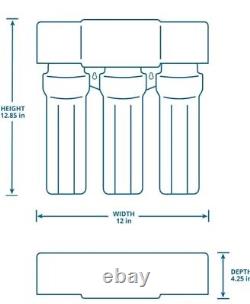 NEW Aquasana 3-Stage Max Flow Claryum Under Sink Water Filter System AQ-5300+. 55