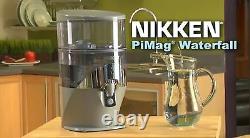 NEW Nikken PiMag Waterfall Filtration System Gravity Alkaline Water Filter
