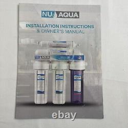 NU Aqua 5-Stage Under Sink Reverse Osmosis Water Filter System 100 GPD Platinum