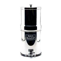 New British Berkefeld Water Filter System SS with Two 7 White Ceramic Filters