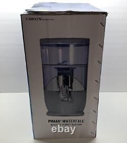 Nikken Pimag Waterfall Gravity Water Filter System Includes New Filter Cartridge