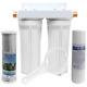 OKBA External RV Dual Water Filter System for RVs Boats Motor Homes White