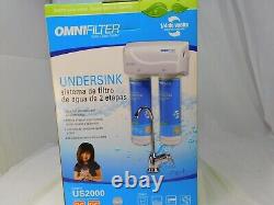 Omnifilter US2000 Undersink Water Filter System 2 Stage Quick Change