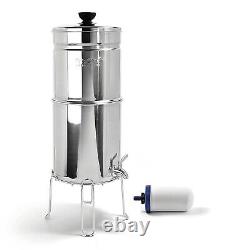 ProOne Traveler+ Stainless Steel Gravity Water Filter System with 5 inch Filter