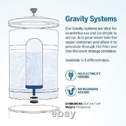 ProOne Traveler+ Stainless Steel Gravity Water Filter System with 5-inch Filter