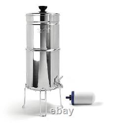 ProOne Traveler+ Stainless Steel Gravity Water Filter System with 5-inch Filter