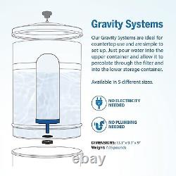 ProOne Waterdrop Gravity-fed Water Filter System with(2) 7 Filter gallon Stainles