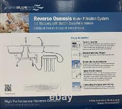 Pure Blue H2O Reverse Osmosis Water Filtration System 3 Stage with Faucet New