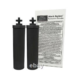 ROYAL BERKEY Water Filter Purify with 2 Black Filters + 2 PF-2 Filters FREE SHIP
