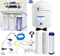 RO/DI Dual Outlet Reverse Osmosis Water Filter System 100 GPD