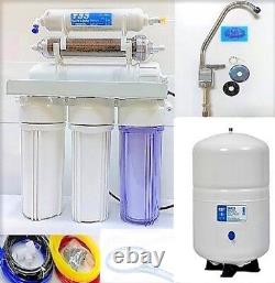 RO/DI Dual Outlet Reverse Osmosis Water Filter Systems 6 G Tank -150 GPD