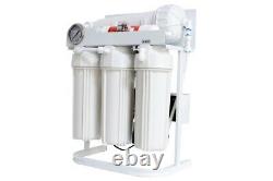 RO Reverse Osmosis Water Filter 5 Stage System 400 GPD-Booster Pump & PSI Gauge