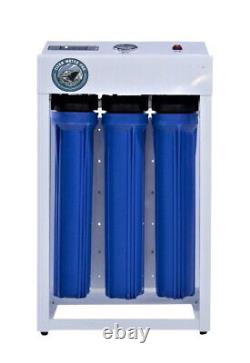 Reverse Osmosis Water Filtration System 1200 GPD Dual Booster Pumps Auto Flush