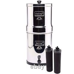 Royal Berkey Water Filter Purification System 2 Black Filters FREE Shipping New