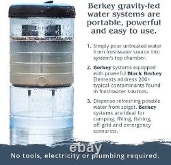 Royal Berkey Water Filter Purification System with2 Black Filters & Berkey Primer