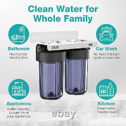 SimPure 2-Stage 10x4.5 Big Blue Whole House Water Filter Filtration System 5? M