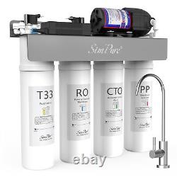 SimPure 400GPD UV 8Stage Drinking Water Filter Reverse Osmosis System Under Sink