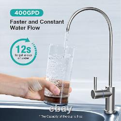 SimPure 400GPD UV 8Stage Drinking Water Filter Reverse Osmosis System Under Sink