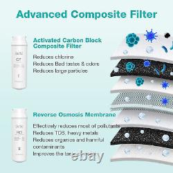SimPure Q3-600 GPD 7 Stage Reverse Osmosis Tankless RO Water Filter System 21