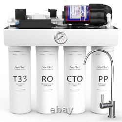 SimPure T1-400 UV Reverse Osmosis RO Drinking Water Filter System Under Sink