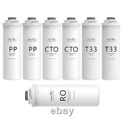 SimPure T1-400 UV Tankless RO System Water Filter Cartridges Replacement T33 Set