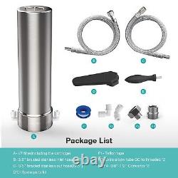 SimPure V7 5 Stage Under Sink Water Filter System 304 Stainless Steel +6Filters